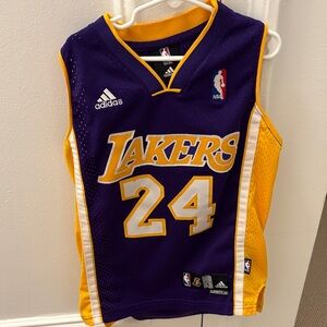 Adidas Kids Lakers Purple Gold Jersey